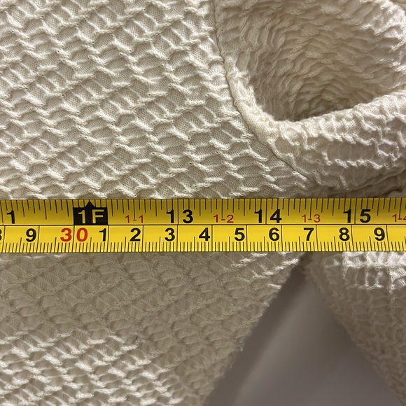 Free People Cupcake Ruched Puff Sleeve Top in Ivory - Size Small - Picture 8 of 9